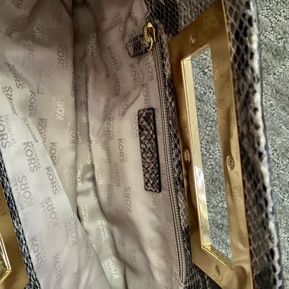 Michael Kors Snakeskin Clutch - Picture 3 of 4
